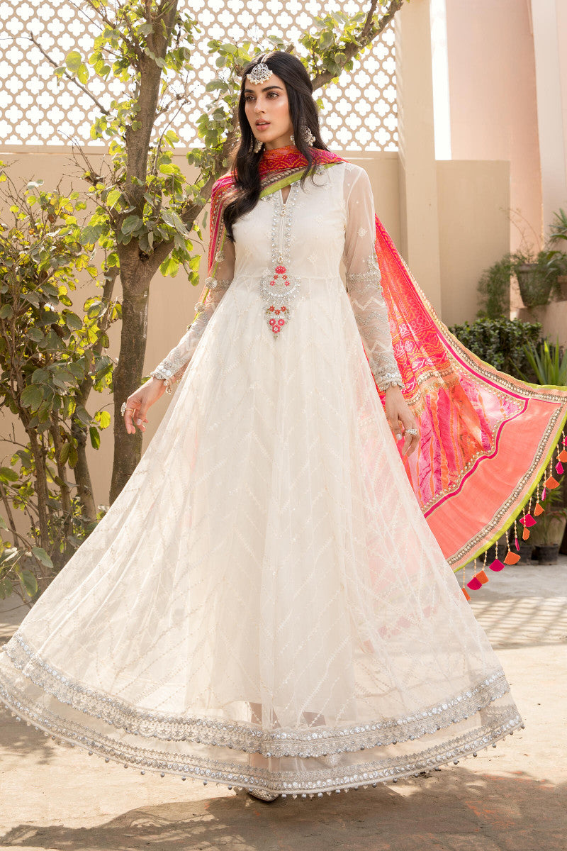 EL-21-08 - White and Pink | Maria B Eid Lawn Collection 2021