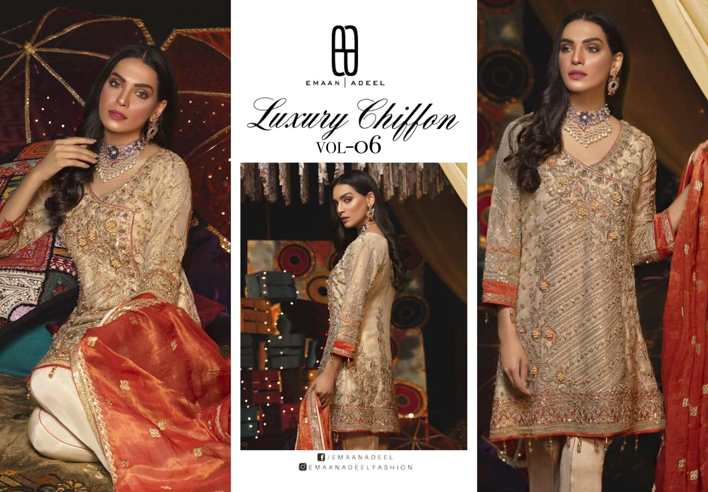 EA601 [Emaan Adeel - Luxury Chiffon - Volume 6]