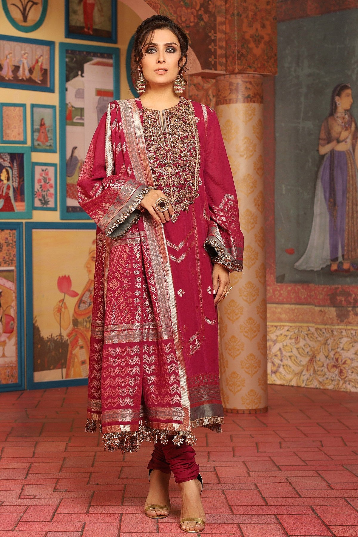 FC-W2A-19-Magenta (Alkaram Festive Collection Volume III)