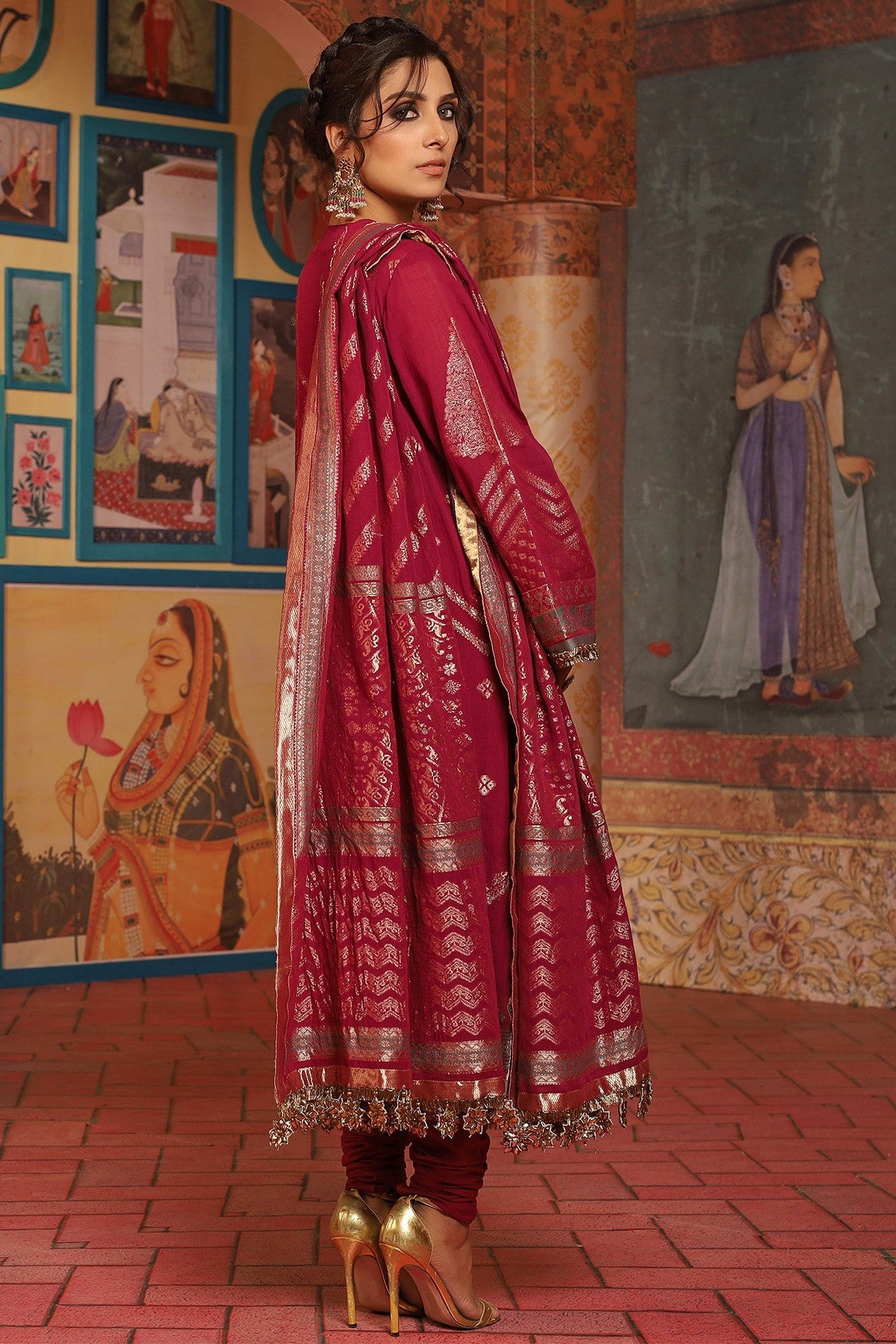 FC-W2A-19-Magenta (Alkaram Festive Collection Volume III)