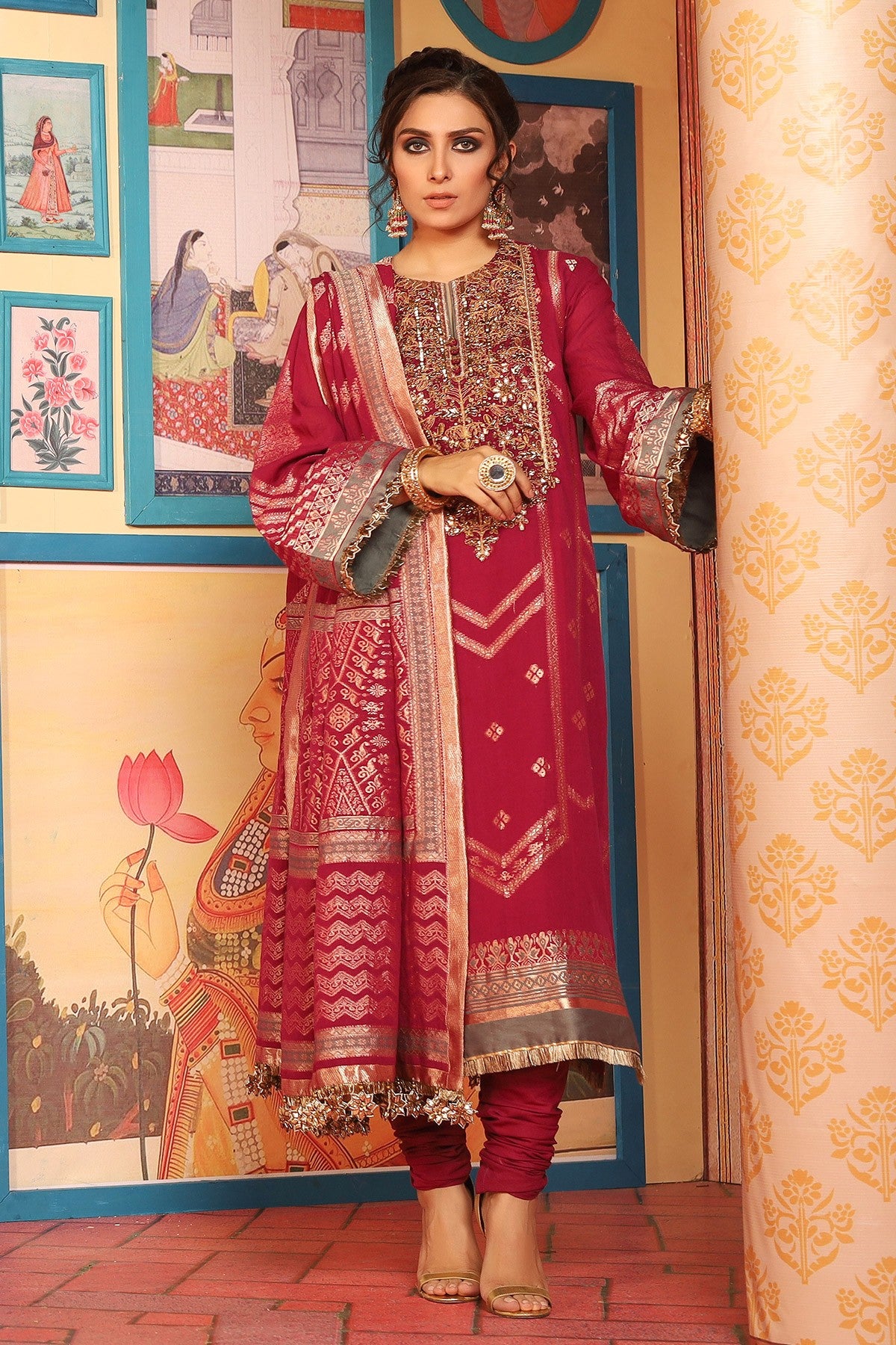 FC-W2A-19-Magenta (Alkaram Festive Collection Volume III)