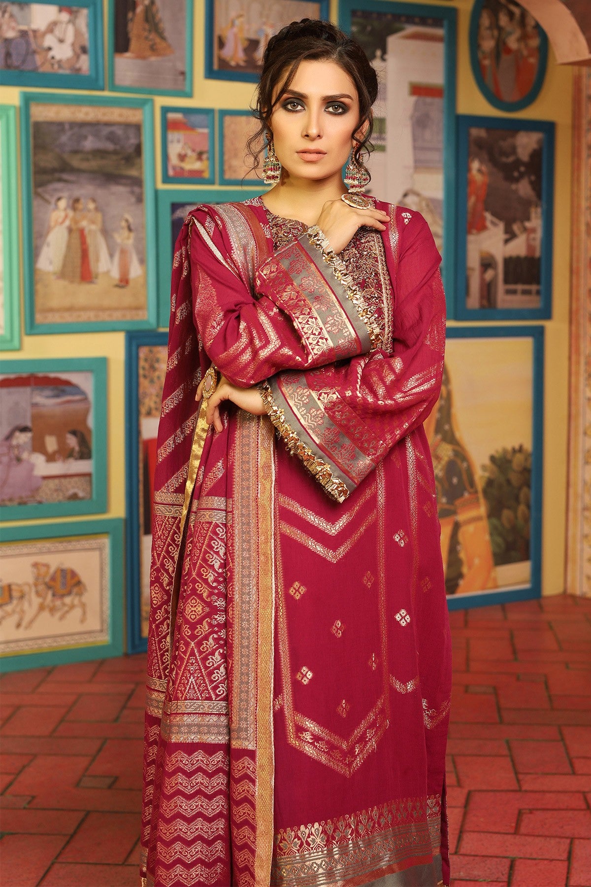 FC-W2A-19-Magenta (Alkaram Festive Collection Volume III)