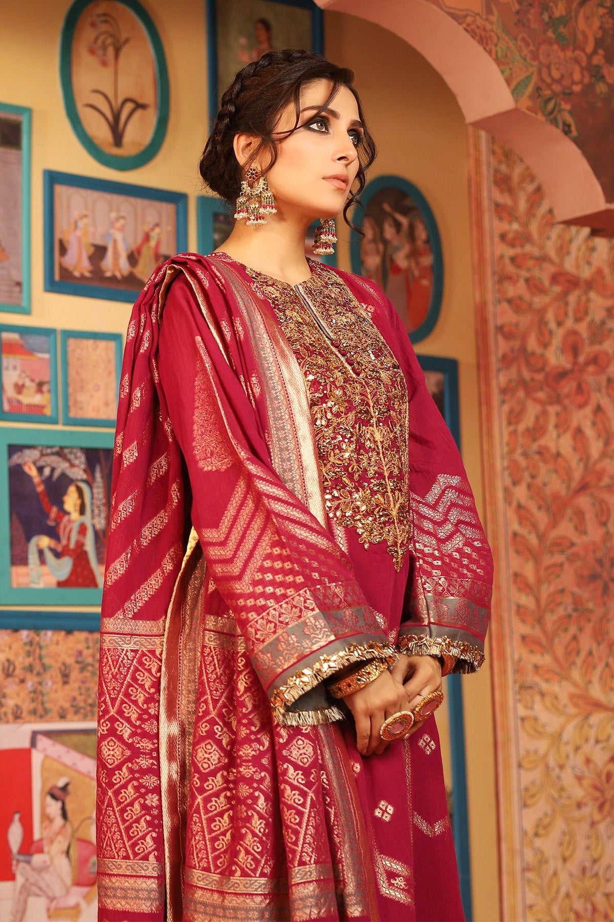 FC-W2A-19-Magenta (Alkaram Festive Collection Volume III)