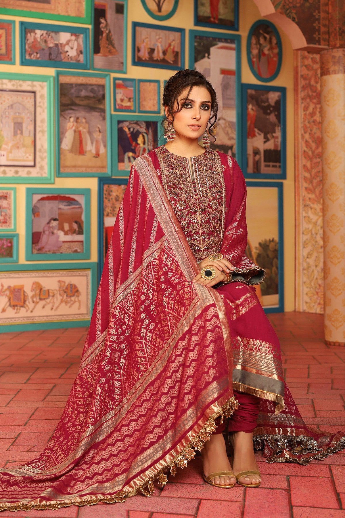 FC-W2A-19-Magenta (Alkaram Festive Collection Volume III)