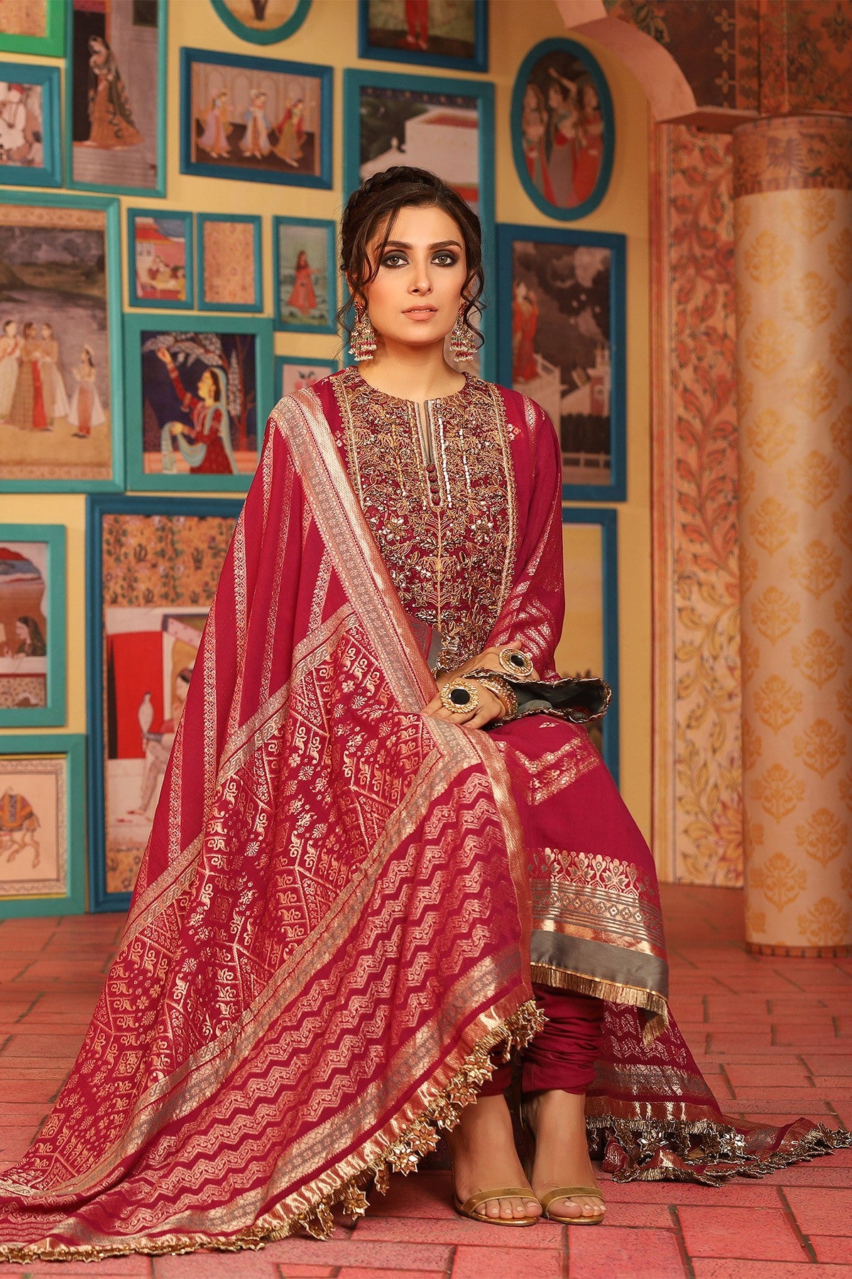 FC-W2A-19-Magenta (Alkaram Festive Collection Volume III)