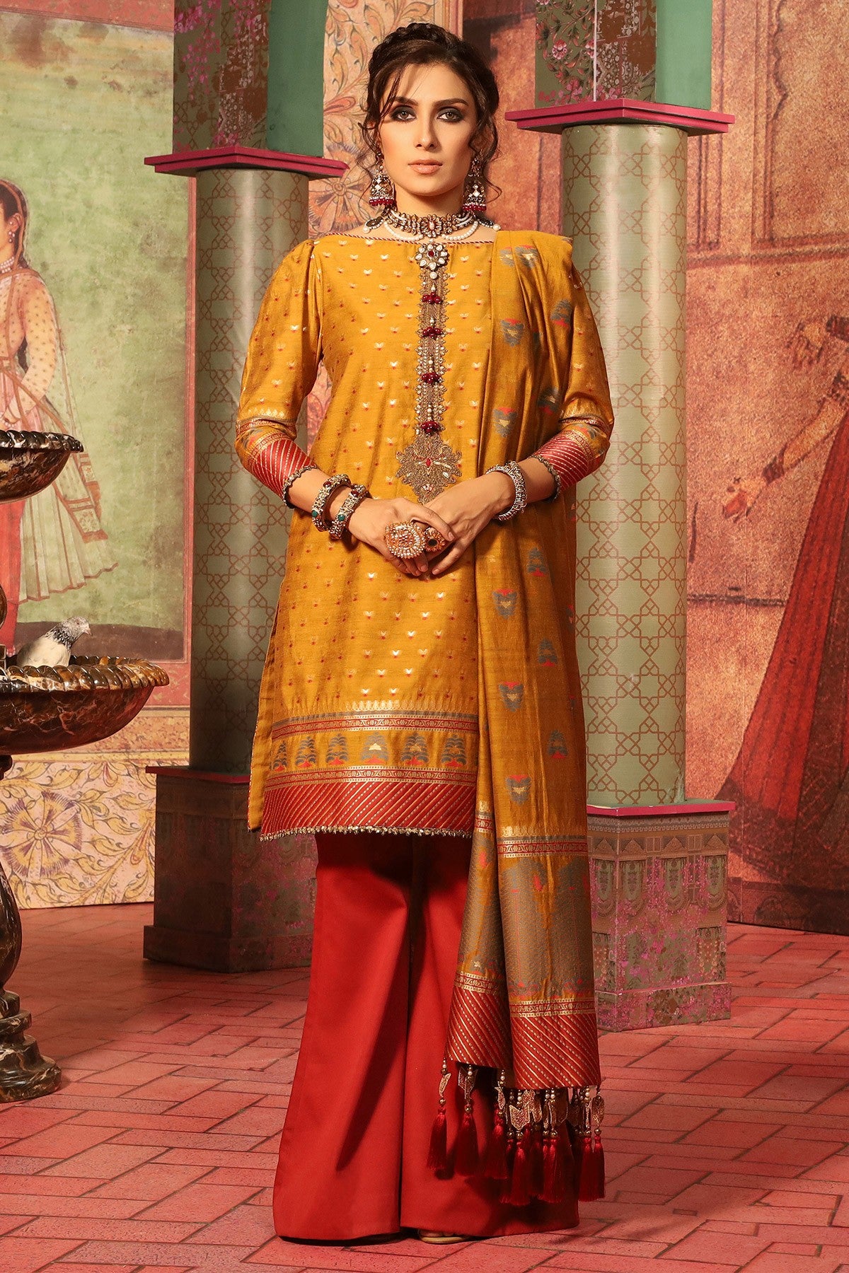 FC-W4B-19-Mustard (Alkaram Festive Collection Volume III)