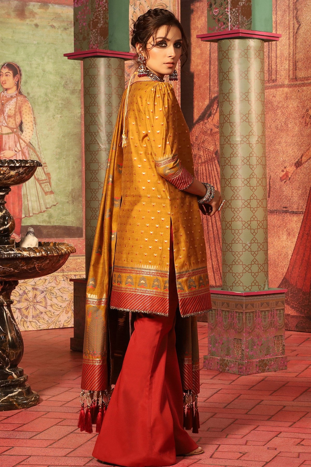 FC-W4B-19-Mustard (Alkaram Festive Collection Volume III)