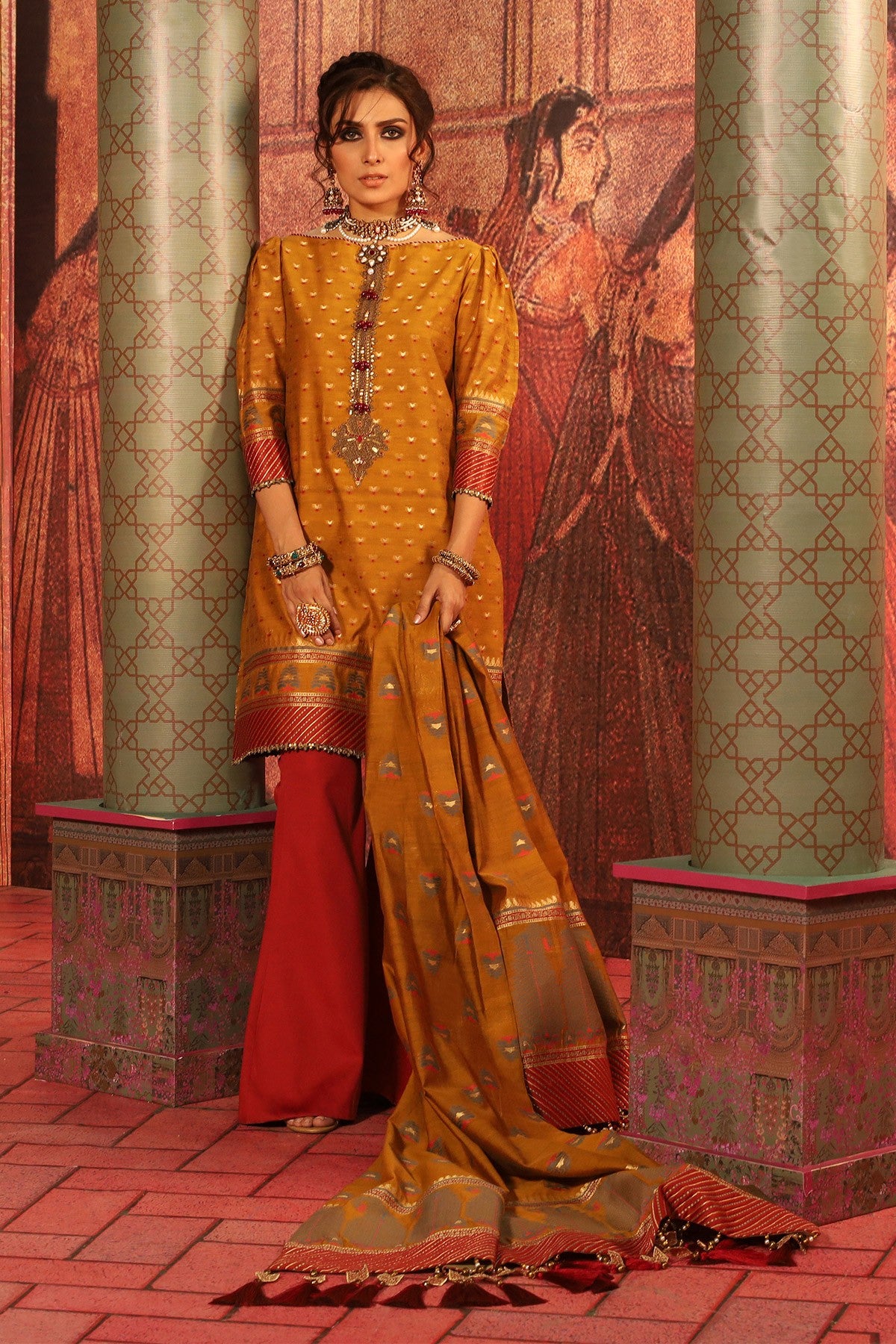 FC-W4B-19-Mustard (Alkaram Festive Collection Volume III)