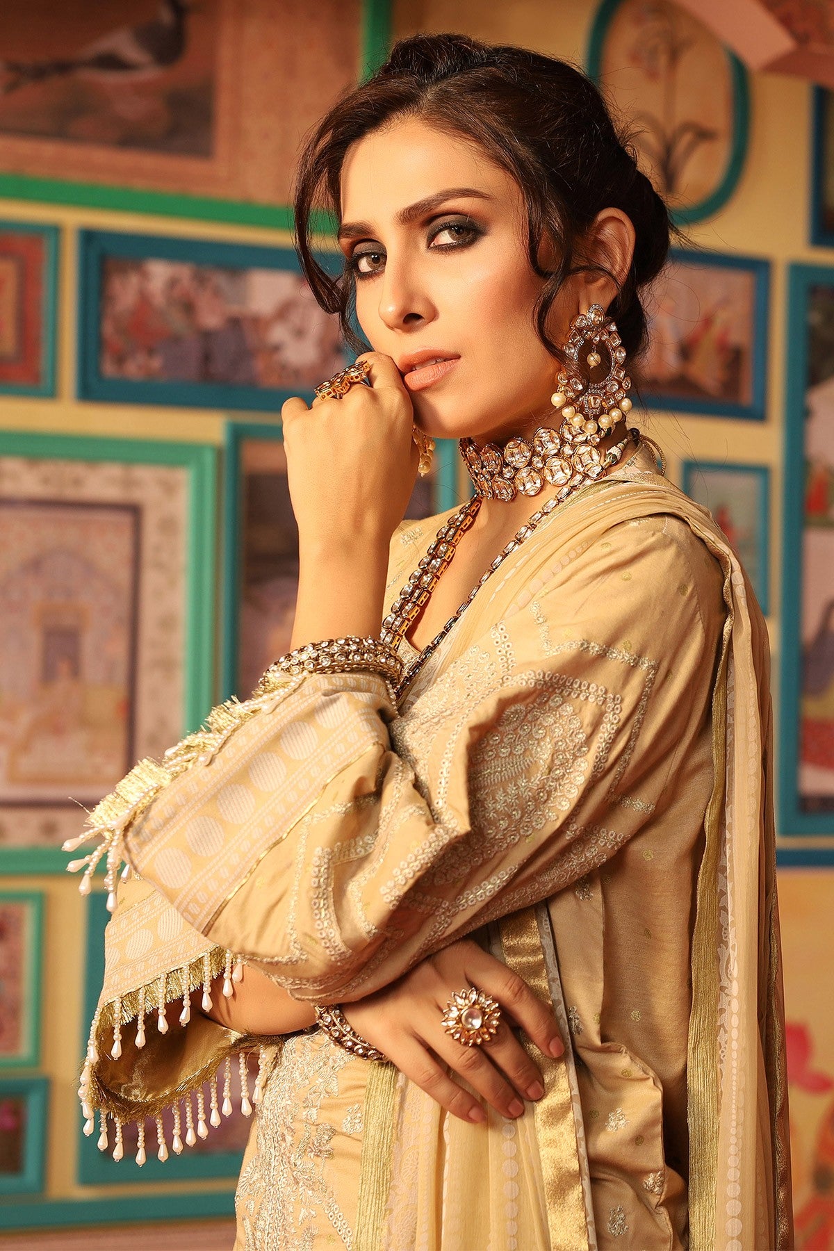 FC-W7D-19-Beige (Alkaram Festive Collection Volume III)