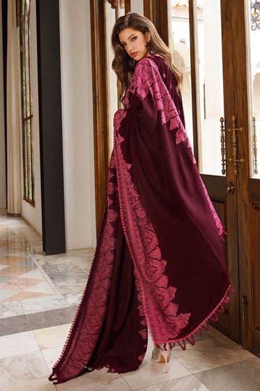 3PC Unstitched Velvet Suit WV-22005 | Gulahmed | Winter Collection 2022