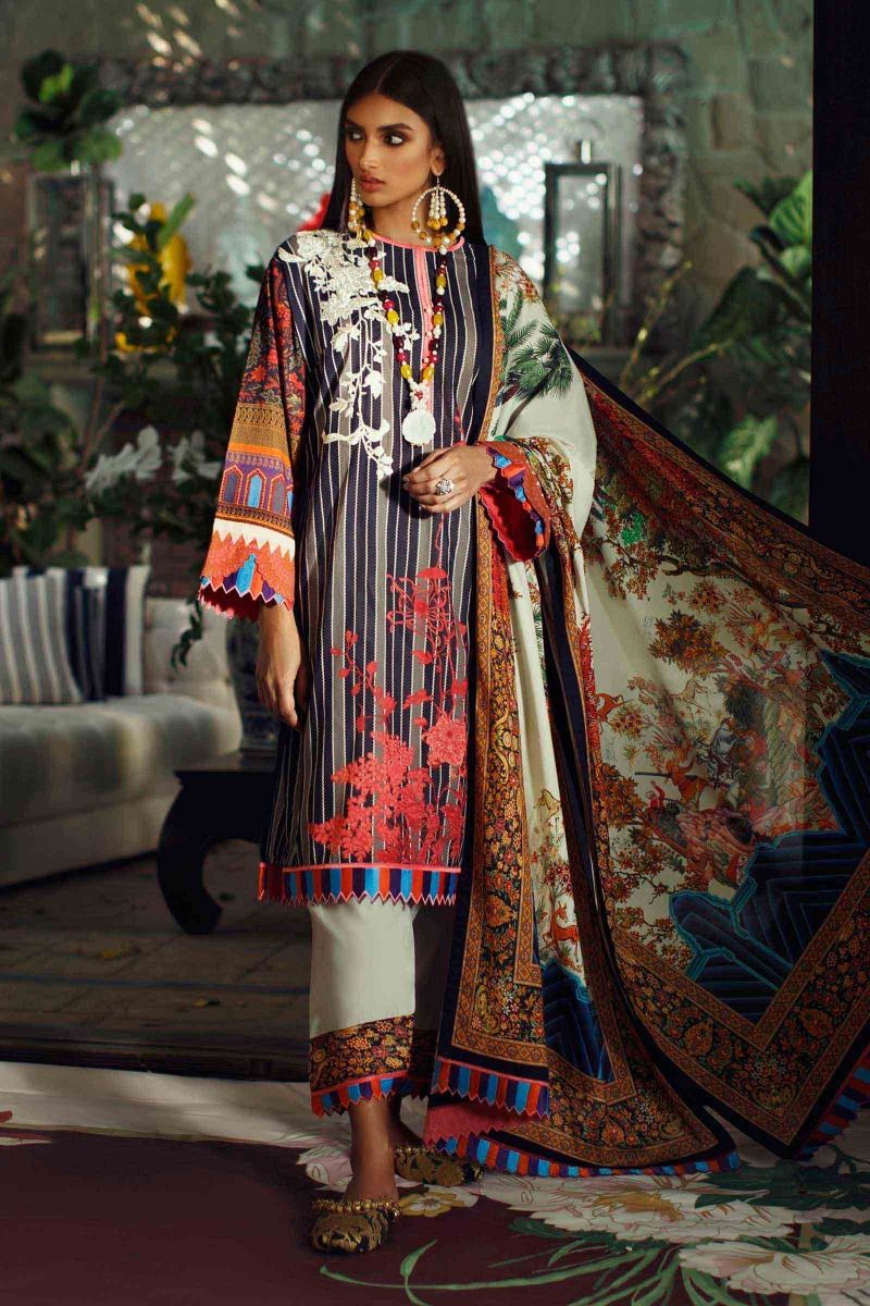 H201-009A-Bg | Sana Safinaz | Mahay Summer Lawn 2020