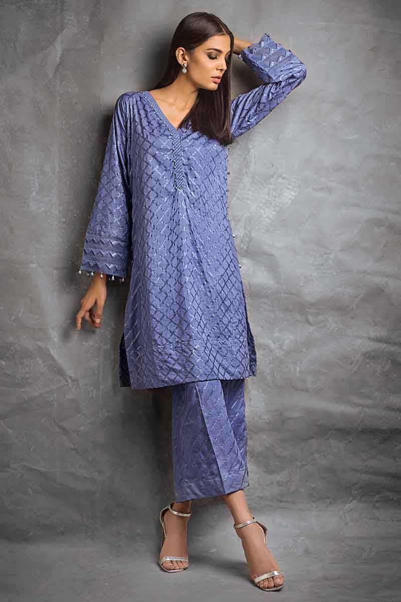 Royal Blue EA-90 [GulAhmed - Eid Ul Azha Luxury Collection 2019]