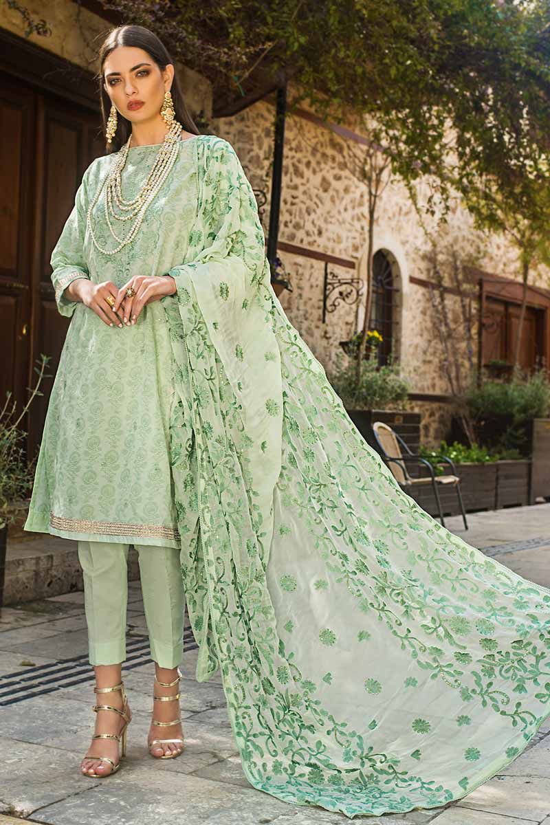 Sea Green EA-69 [GulAhmed - Eid Ul Azha Luxury Collection 2019]