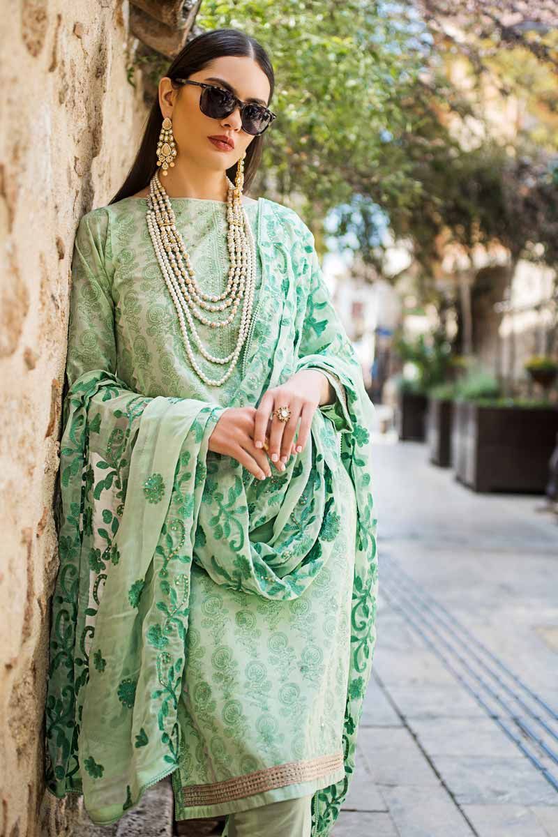 Sea Green EA-69 [GulAhmed - Eid Ul Azha Luxury Collection 2019]