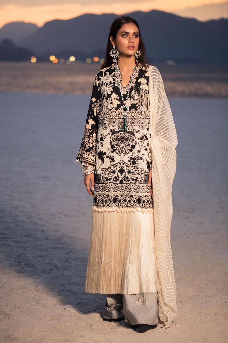 L201-010A-CJ (3Pcs) | Sana Safinaz | Luxury Lawn'20