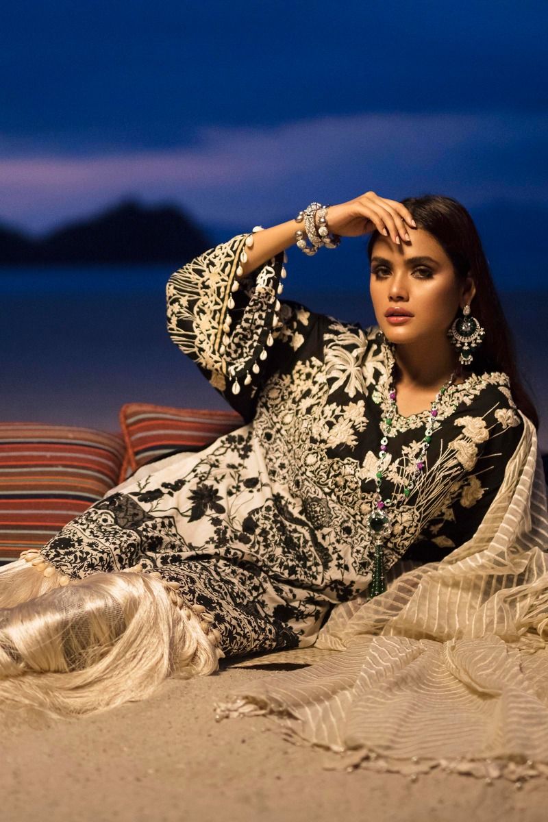 L201-010A-CJ (3Pcs) | Sana Safinaz | Luxury Lawn'20