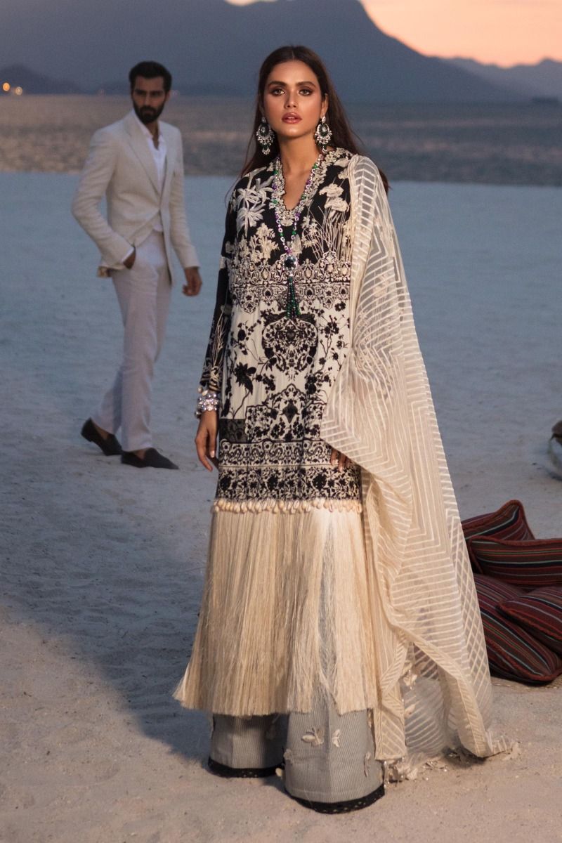 L201-010A-CJ (3Pcs) | Sana Safinaz | Luxury Lawn'20