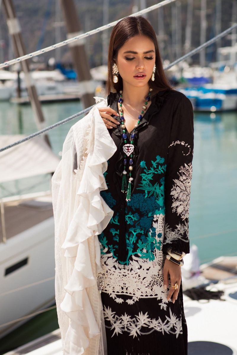 L201-009A-AJ (3Pcs) | Sana Safinaz | Luxury Lawn'20