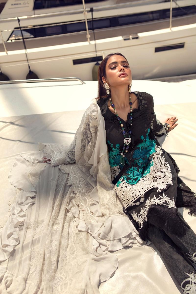 L201-009A-AJ (3Pcs) | Sana Safinaz | Luxury Lawn'20