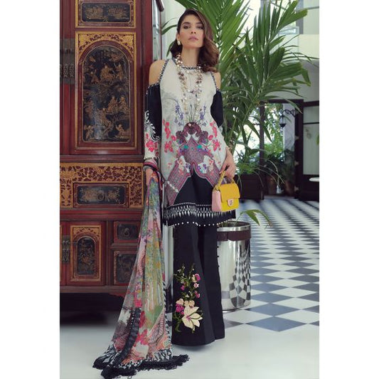 Muzlin 3A - Orchid Twist (3 Piece Lawn) by Sana Safinaz
