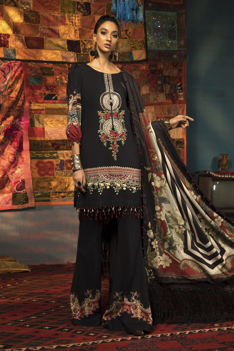 MPT-910-B | Maria B | M.Prints | Unstitched Fabrics | Fall/Winter 20