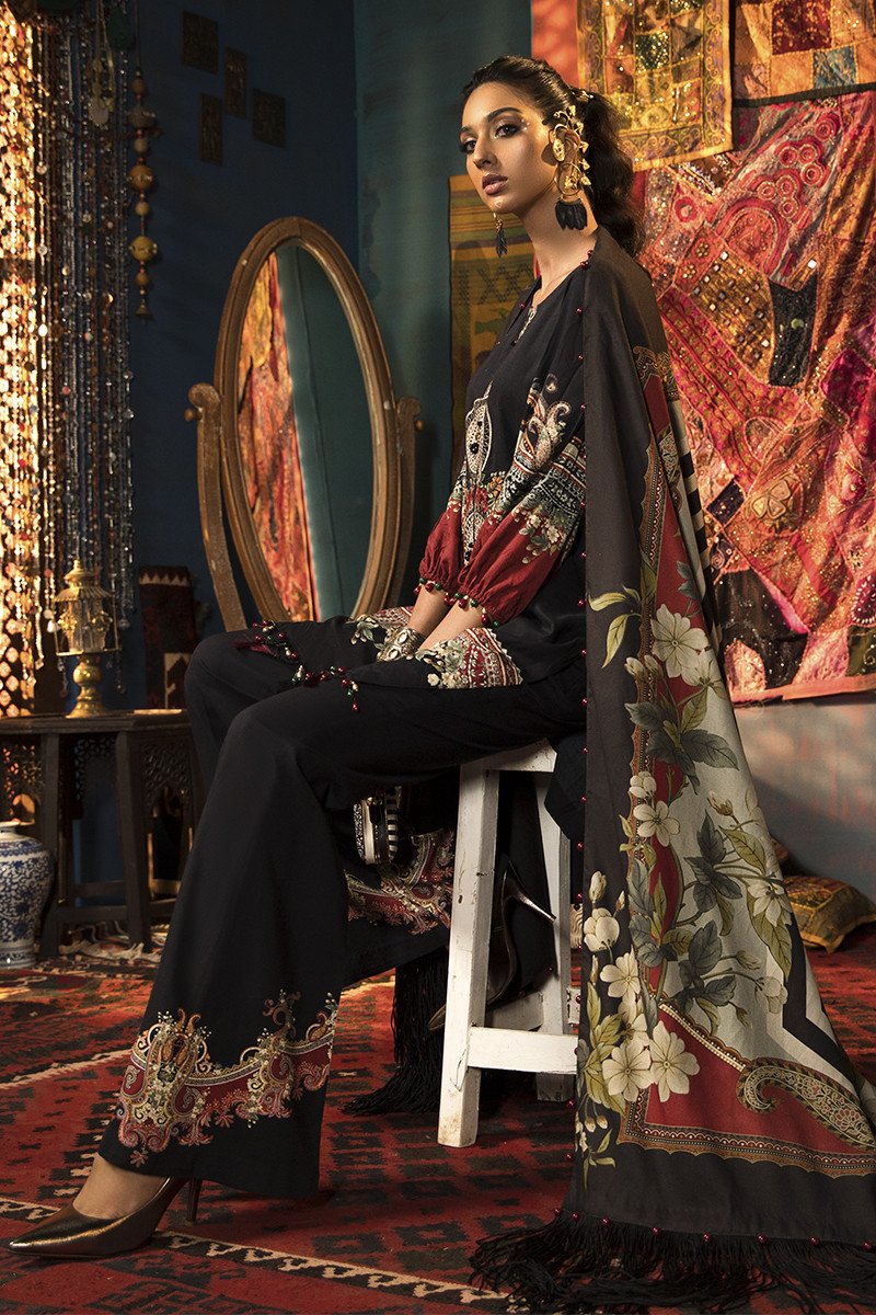 MPT-910-B | Maria B | M.Prints | Unstitched Fabrics | Fall/Winter 20