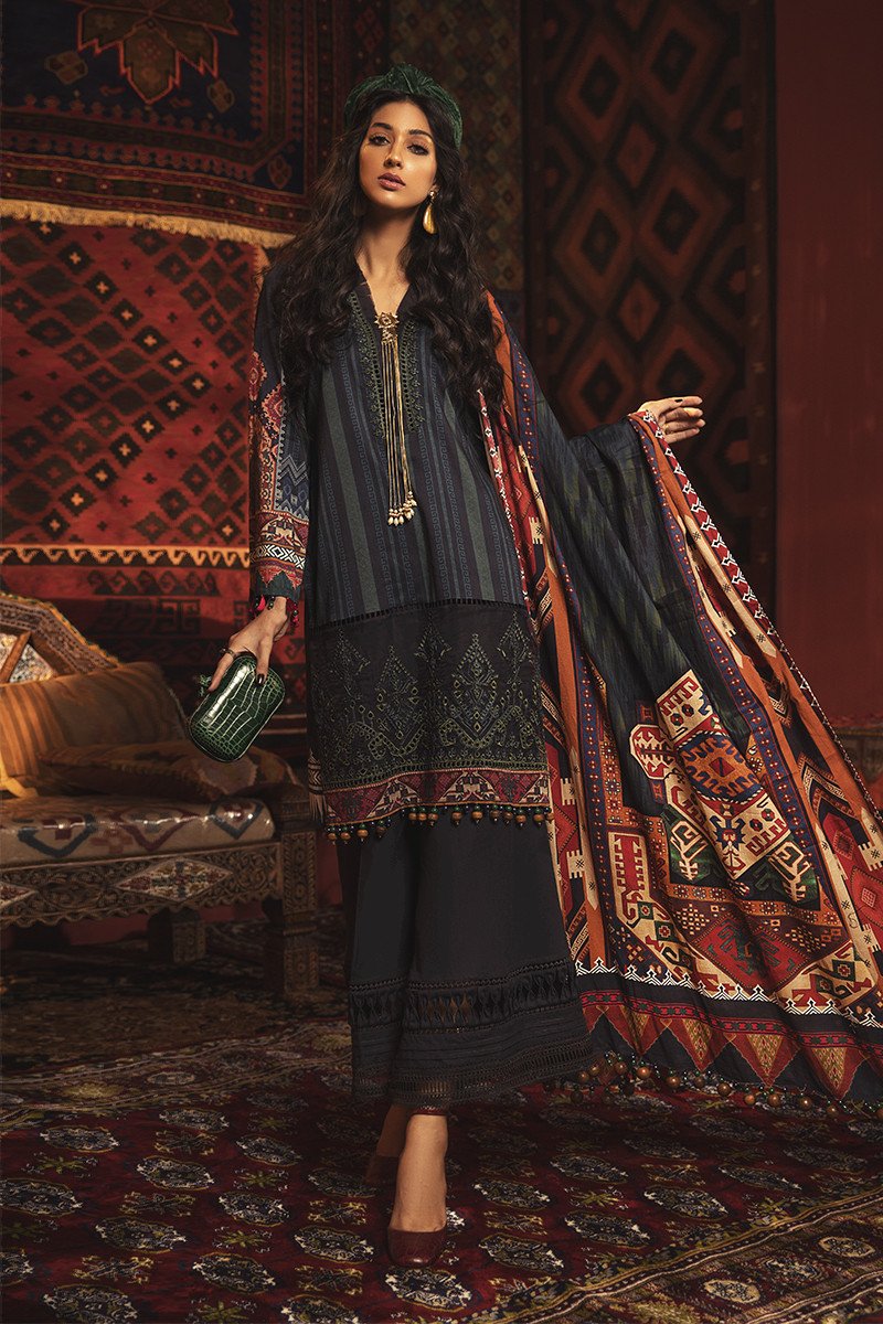 MPT-911-B | Maria B | M.Prints | Unstitched Fabrics | Fall/Winter 20