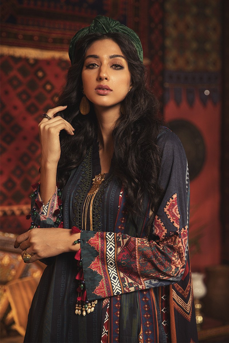 MPT-911-B | Maria B | M.Prints | Unstitched Fabrics | Fall/Winter 20