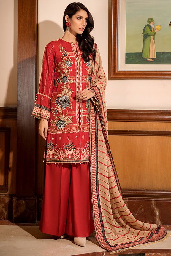 2370 Sylvan Tangerine (Motifz Premium Embroidered Linen)