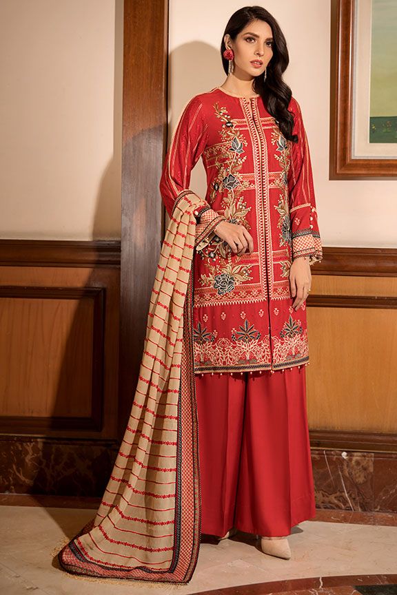 2370 Sylvan Tangerine (Motifz Premium Embroidered Linen)