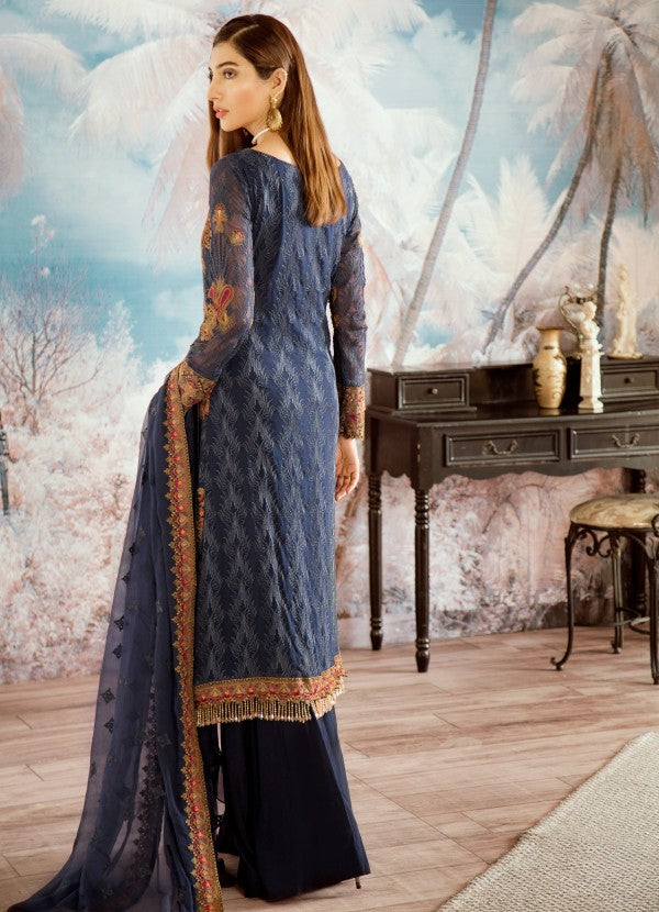 02 Sapphire Blue (3PC) [Iznik - Opulent Chiffon Collection]