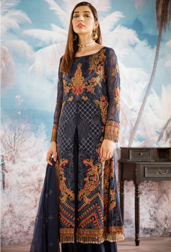 02 Sapphire Blue (3PC) [Iznik - Opulent Chiffon Collection]