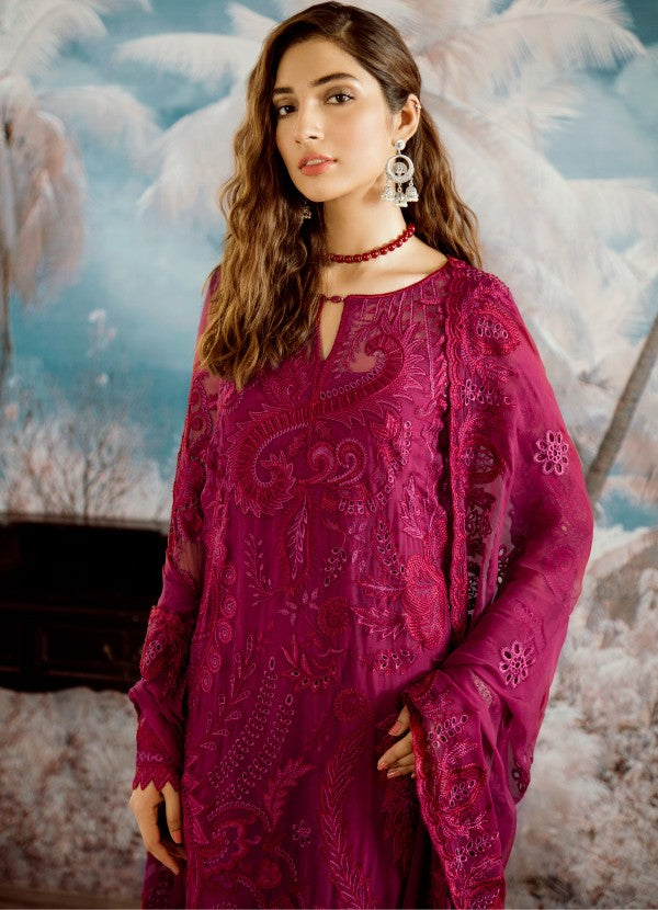 07 Carmine (3PC) [Iznik - Opulent Chiffon Collection]