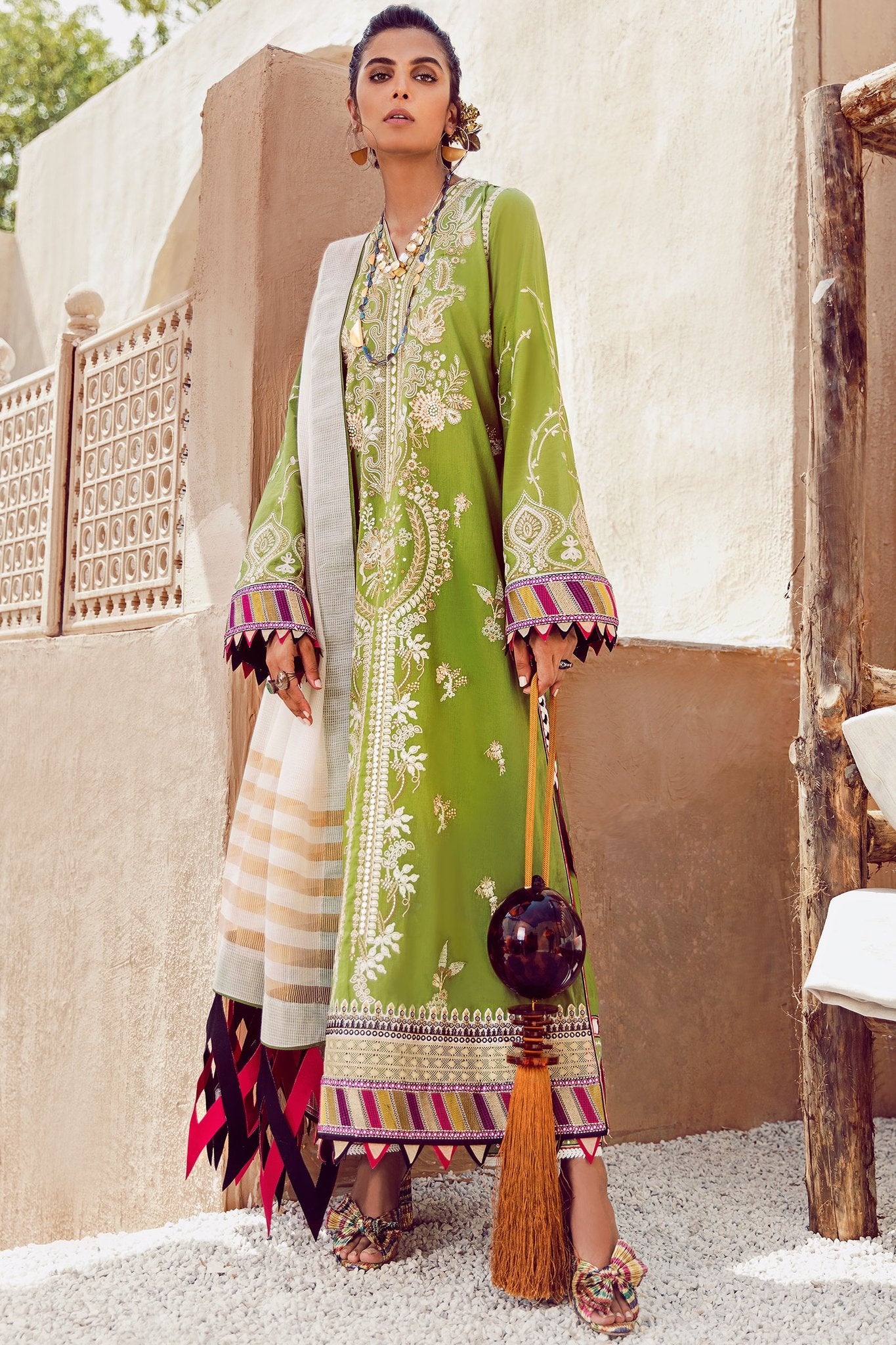 EF-02 (Chloe)| Elan | Letters From Formentera | Festive Unstitched 2020