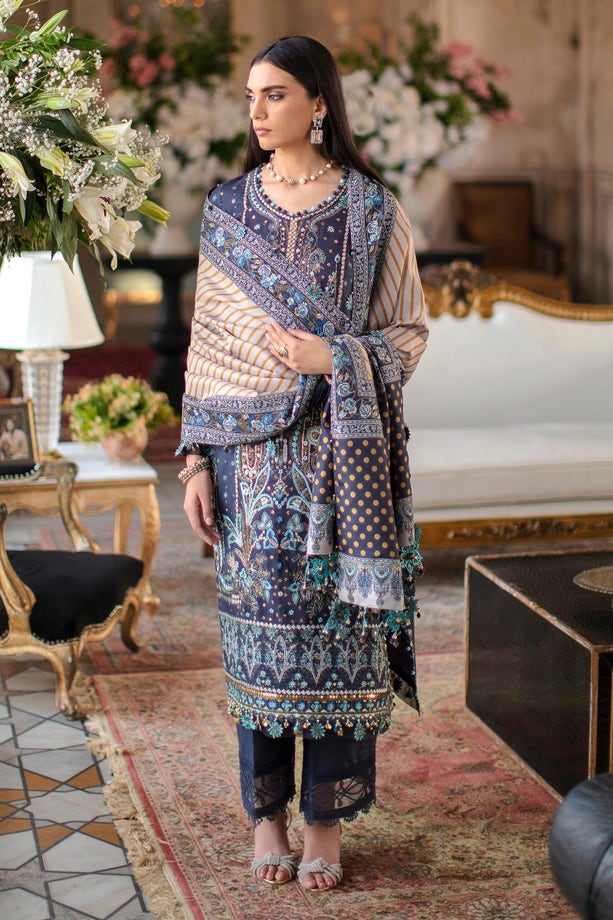 S221 - 008B - CP | Sana Safinaz | Winter Luxury Collection 2022