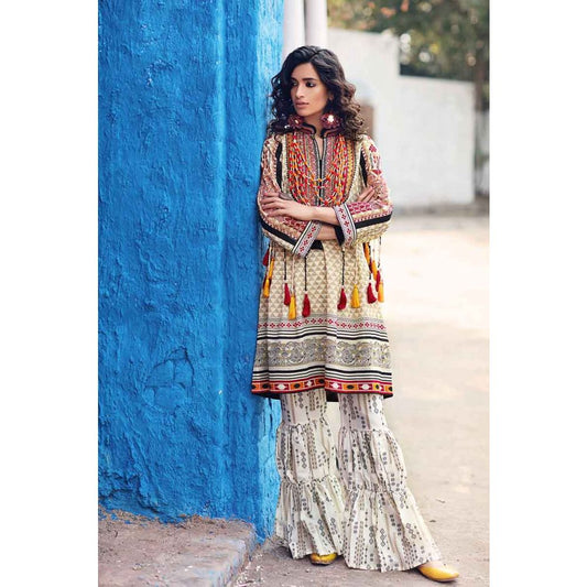 2 PC Lawn Shirt & Bottom GT-14 B