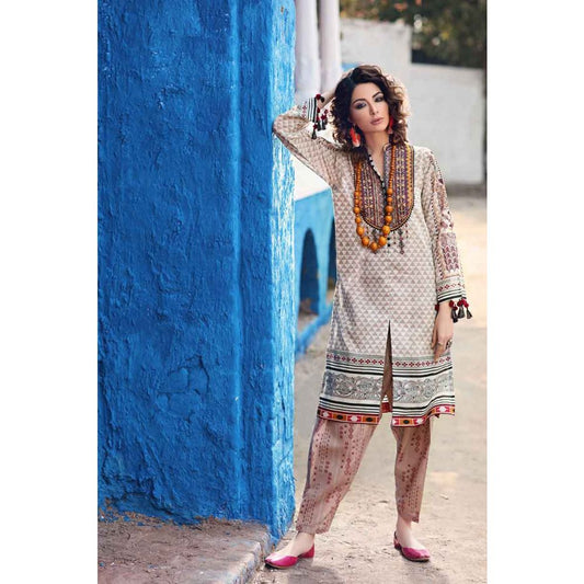 2 PC Lawn Shirt & Bottom GT-14 A