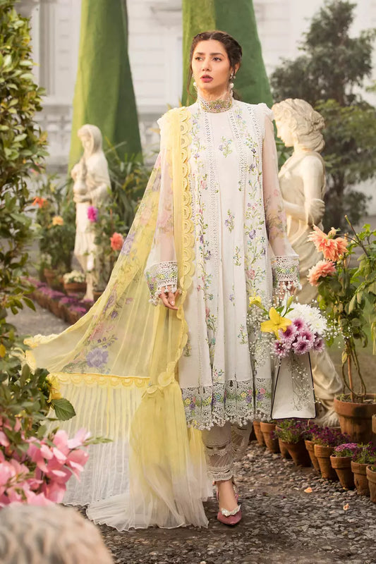 D22-03-A | Maria B | Unstitched Luxury Lawn Collection 2022