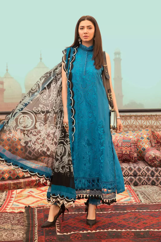 D22-08-B | Maria B | Unstitched Luxury Lawn Collection 2022