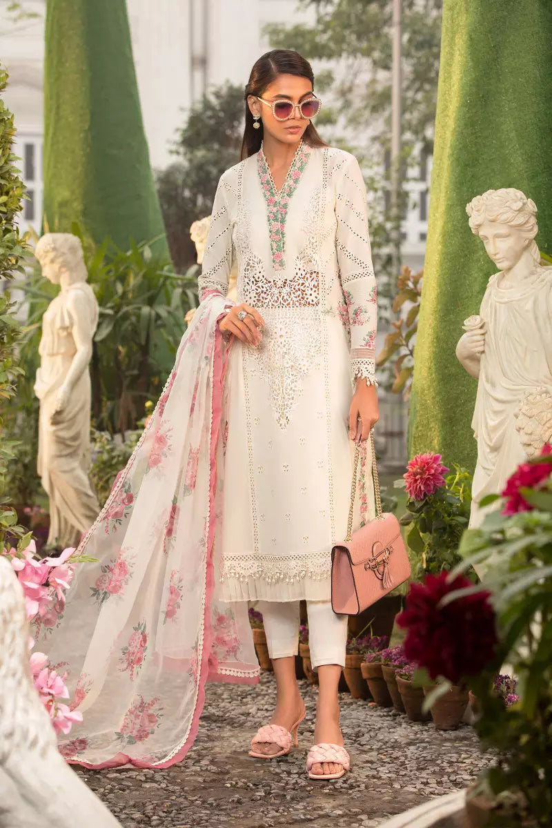 D22-12-A | Maria B | Unstitched Luxury Lawn Collection 2022